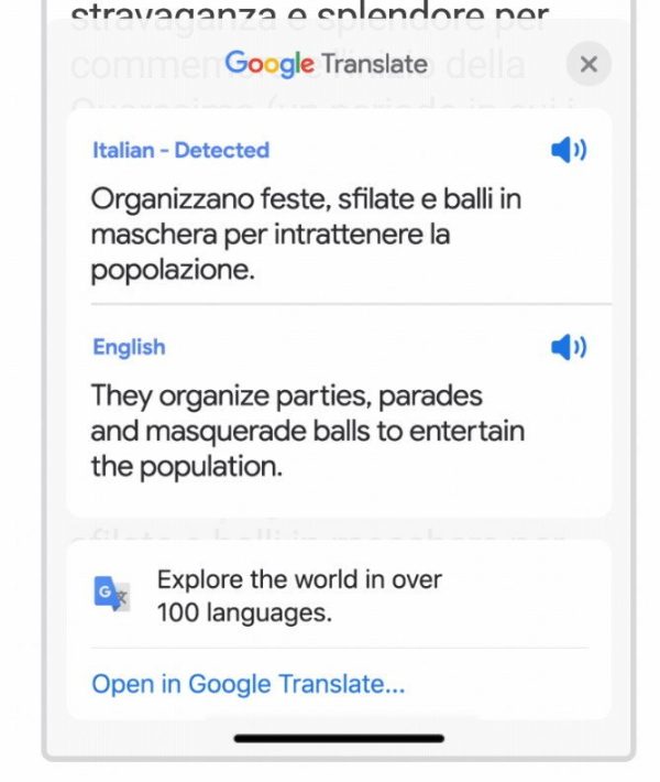 Google Chrome / Google translate